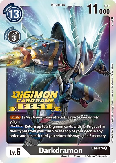 Darkdramon (Digimon Card Game Fest 2022) - Foil - Magic Stronghold Games