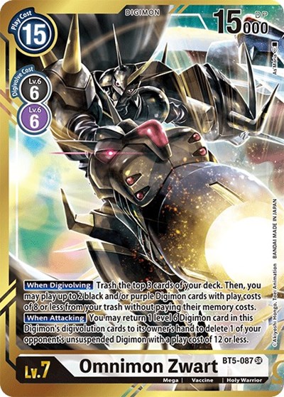 Omnimon Zwart (Alternate Art - As'Maria) - Foil - Magic Stronghold Games Omnimon Zwart (Alternate Art - As'Maria) - Foil - Magic Stronghold Games