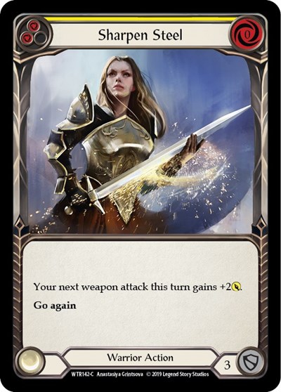 Sharpen Steel (Yellow) - Unlimited Edition Rainbow Foil