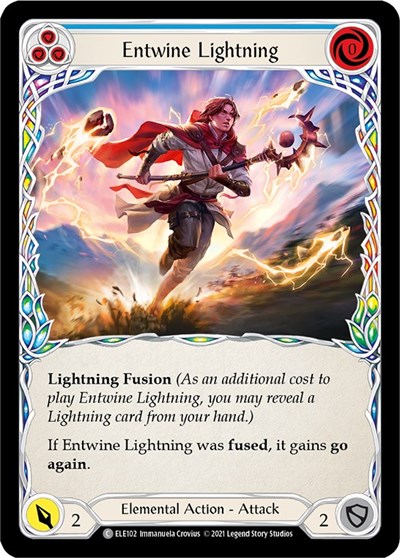 Entwine Lightning (Blue) - Unlimited Edition - LaughingDragonMTG Entwine Lightning (Blue) - Unlimited Edition - LaughingDragonMTG