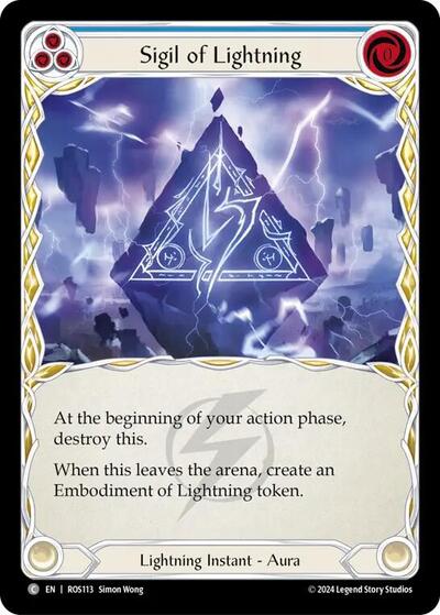 Sigil of Lightning (Marvel) - Cold Foil - Magic Stronghold Games