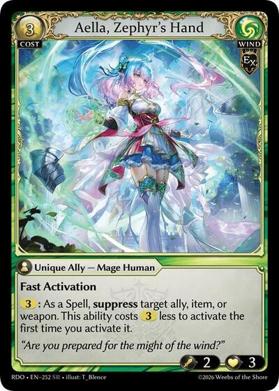 【GA】Aella, Zephy′s Hand Aella, Zephyr's Hand - Magic Stronghold Games
