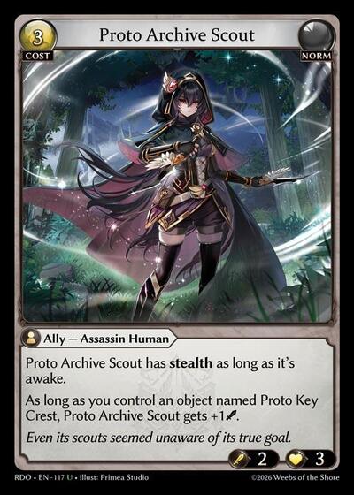 その他 Proto Key Crest Grand Archive Proto Archive Scout - Foil - Magic Stronghold Games