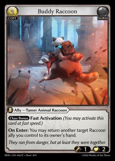 Buddy Raccoon (Curio Foil) - Foil - Magic Stronghold Games
