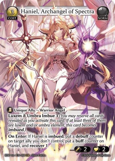 その他 Haniel, Archangel Of Spectra UR foil Haniel, Archangel of Spectra - Foil - Magic Stronghold Games
