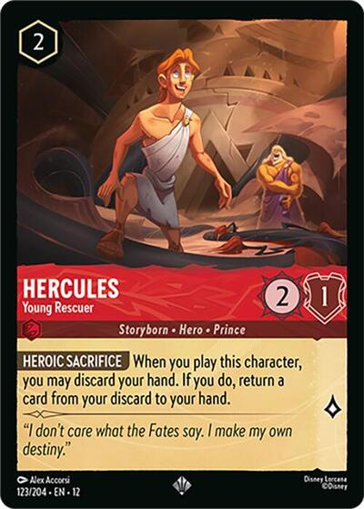 hercules lorcana cards - Whispers in the Well - 181/204 Description Disney Lorcana Lore Aggro Deck