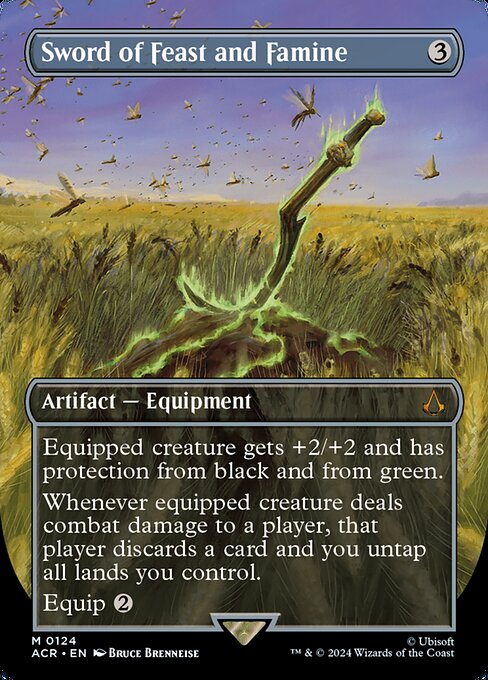 Sword of Feast and Famine - Foil Extended Art - Magic Stronghold Games