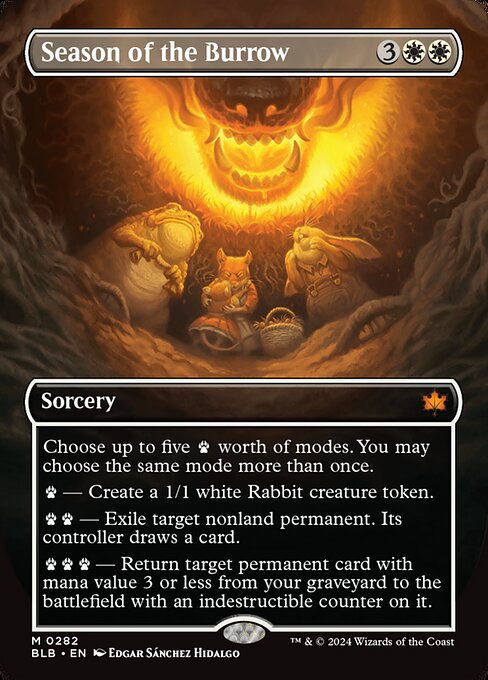Season of the Burrow - Extended Art - LaughingDragonMTG Season of the Burrow - Extended Art - LaughingDragonMTG