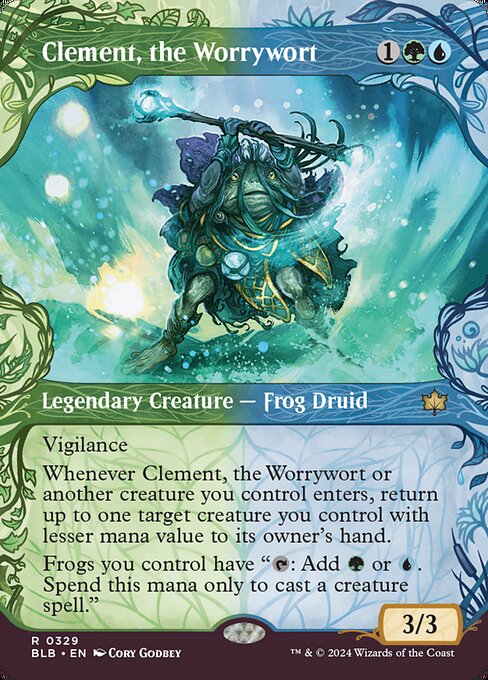 心配潮、クレメント/Clement, the Worrywort 英語 Clement, the Worrywort - Extended Art Showcase - LaughingDragonMTG