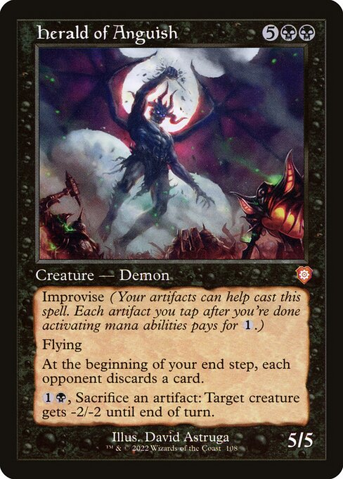 Herald of Anguish - Retro Frame - LaughingDragonMTG Herald of Anguish - Retro Frame - LaughingDragonMTG