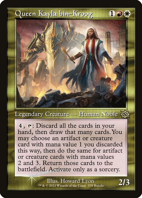 Queen Kayla bin-Kroog - Foil Retro Frame Bundle Promo - LaughingDragonMTG