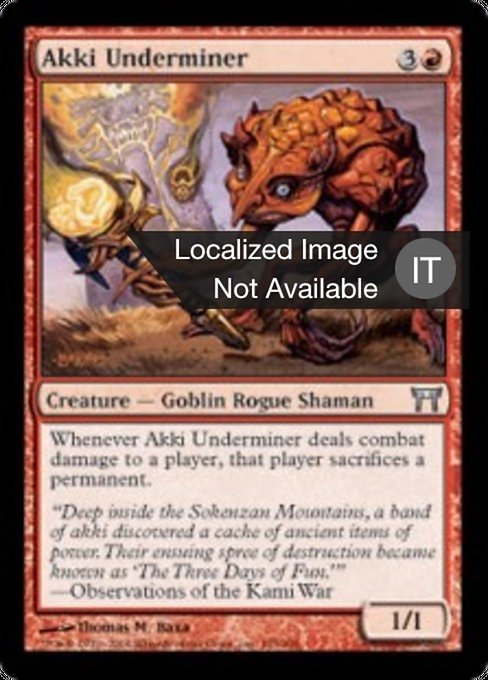 Akki Underminer (IT) - LaughingDragonMTG