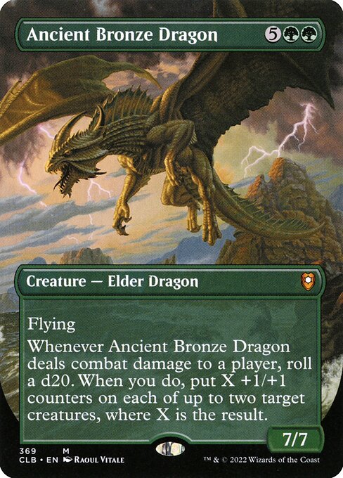 Ancient Bronze Dragon - Extended Art - LaughingDragonMTG