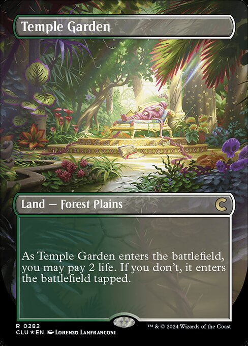 Temple Garden - Foil Extended Art - Magic Stronghold Games