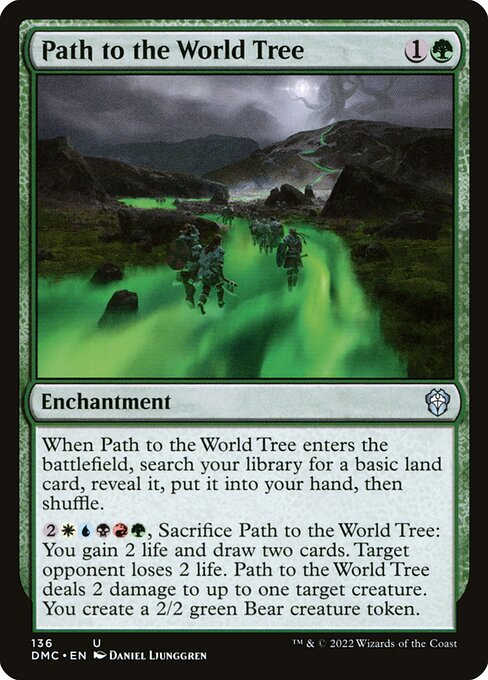 mtg tree card Tribute to the World March of the Machine COTD Innistrad Remastered (INR) #135 Illustrated by Yuchi Yuki Magic Tree of Redemption | Tarkir: