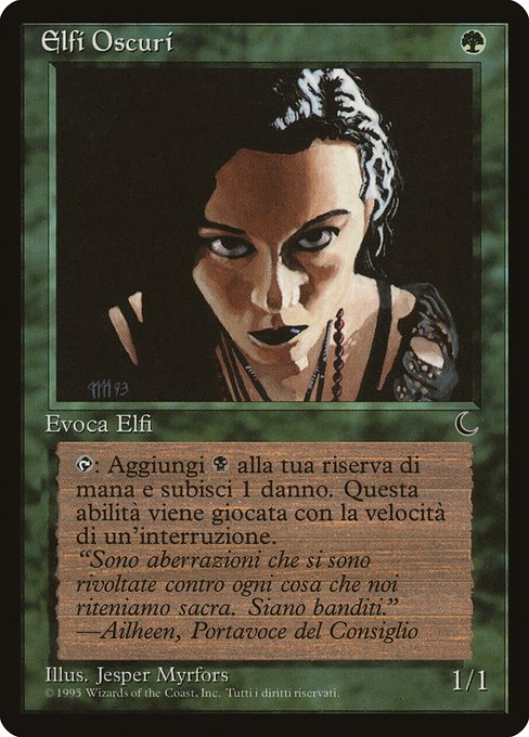 MTG 【FOIL】深き闇のエルフ/Elves of Deep Shadow 英)深き闇のエルフ / Elves of Deep Shadow【IVSG】 No.047｜MtG