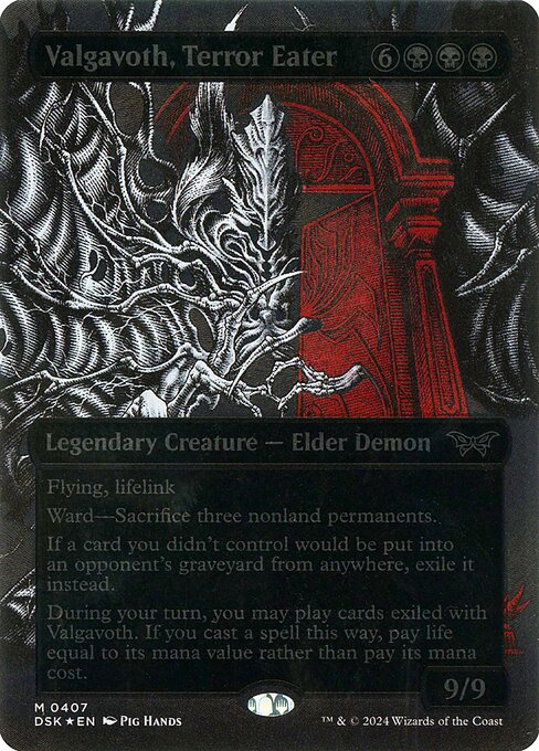 Valgavoth, Terror Eater - Textured Foil Extended Art Showcase -  LaughingDragonMTG