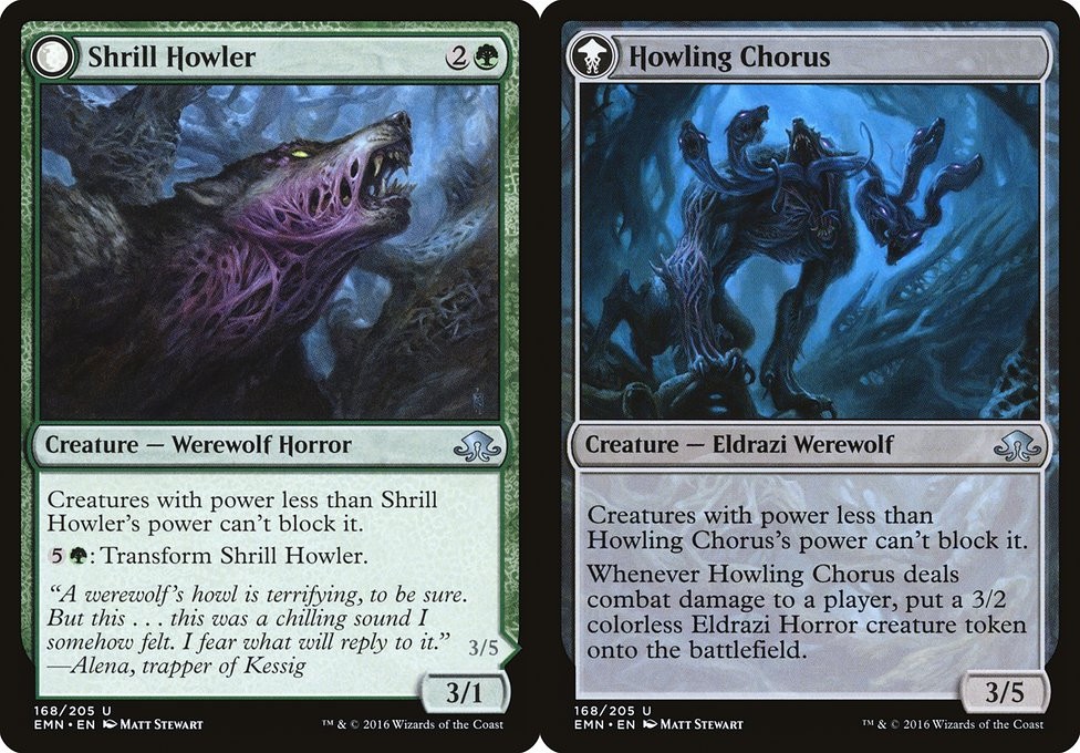 Shrill Howler // Howling Chorus - Foil - LaughingDragonMTG