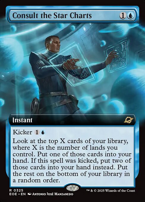 Consult the Star Charts - Extended Art - LaughingDragonMTG