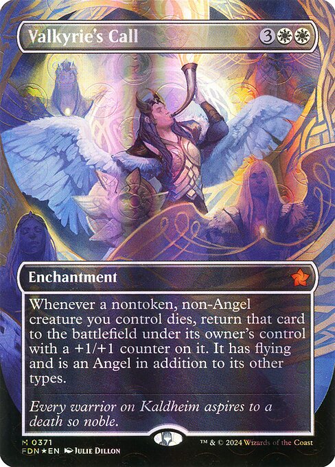 Valkyrie's Call - Mana Foil Extended Art - LaughingDragonMTG