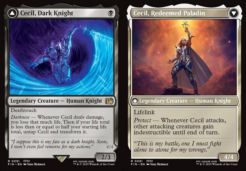 cecil mtg card PSA GEM MT 10 Cecil[Magic The Gathering Final Fantasy] you lose that much life Cecil, Dark Knight | Final