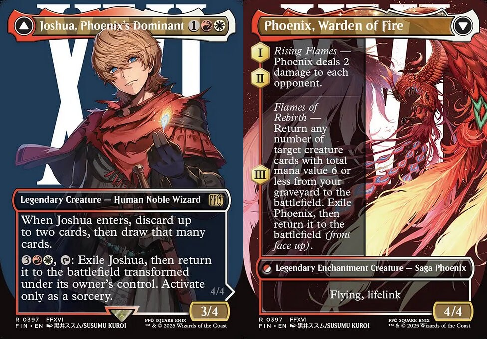 final fantasy joshua mtg Joshua, Phoenix's Dominant // Phoenix, Warden of Fire [397] [Borderless] [Character] [FINAL FANTASY] [Foil] – Face to Face Games Activate only as a sorcery. Yiazmat art by Joshua Raphael