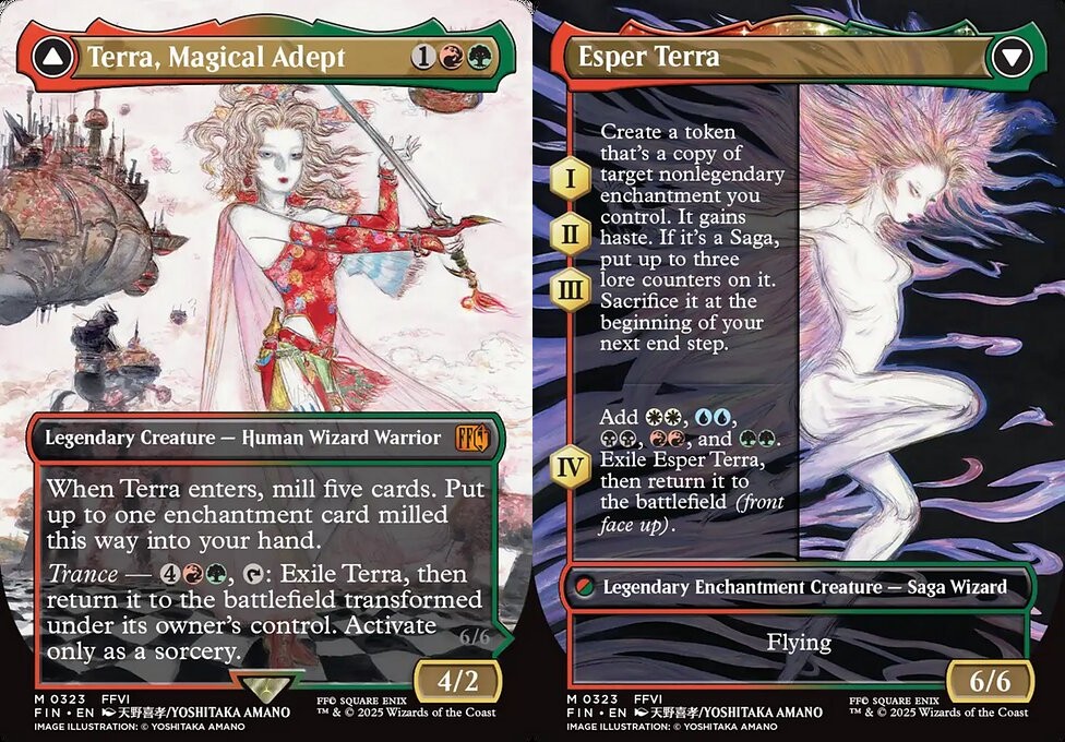 Terra, Magical Adept // Esper Terra (#323) - Extended Art