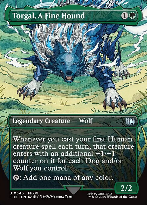 Torgal, A Fine Hound (#345) - Extended Art - LaughingDragonMTG