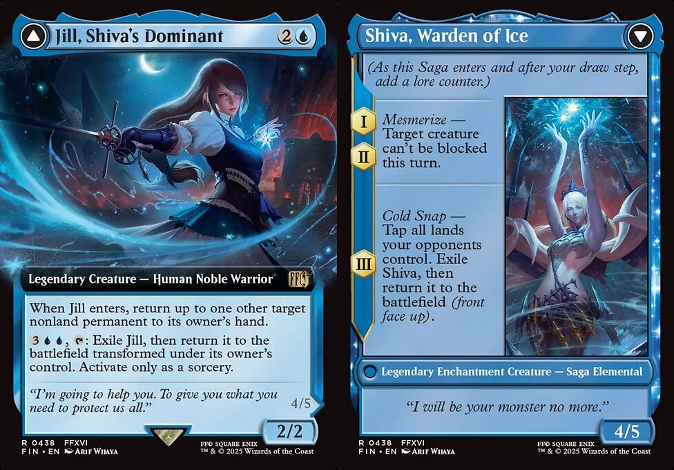 Jill, Shiva's Dominant // Shiva, Warden of Ice (#438) - Foil Extended Art - LaughingDragonMTG Jill, Shiva's Dominant // Shiva, Warden of Ice (#438) - Foil Extended Art - LaughingDragonMTG
