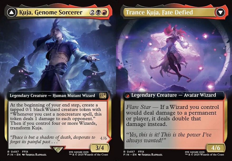 Kuja, Genome Sorcerer // Trance Kuja, Fate Defied (#497) - Foil Extended  Art - LaughingDragonMTG