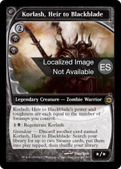 Korlash, Heir to Blackblade (ES) - Foil - LaughingDragonMTG