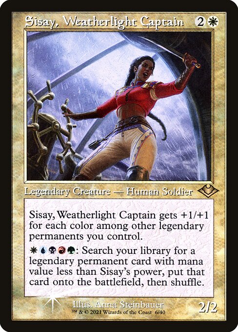 Sisay, Weatherlight Captain - Foil Retro Frame - Magic