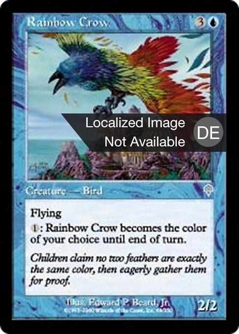 mtg crow cards Magic The Gathering - Bloomburrow Commander Tokens - Storm summer is starting. Rainbow Crow (DE) - Foil