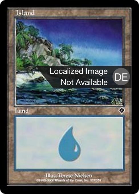 島 foil インベイジョン Terese Nielsen mtg 旧枠 INV Island (#337