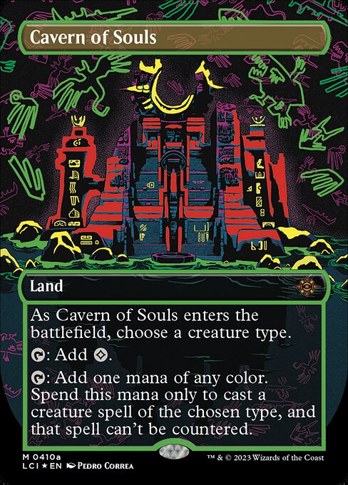 Cavern of Souls (#410a) - Neon Ink Foil Extended Art - Magic