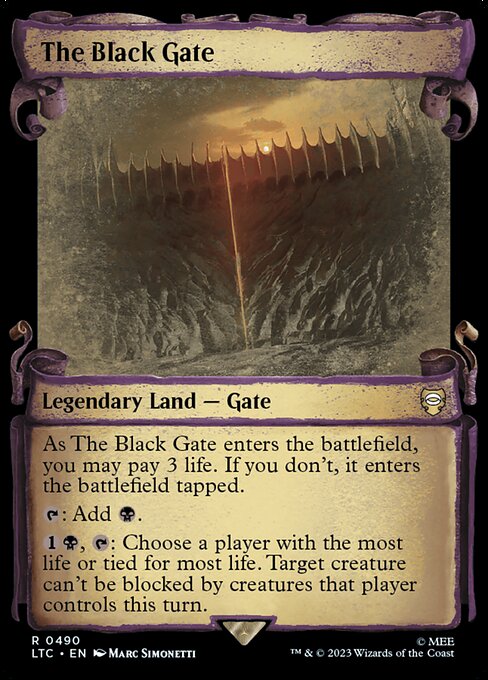 The Black Gate - Silver Foil Showcase - LaughingDragonMTG