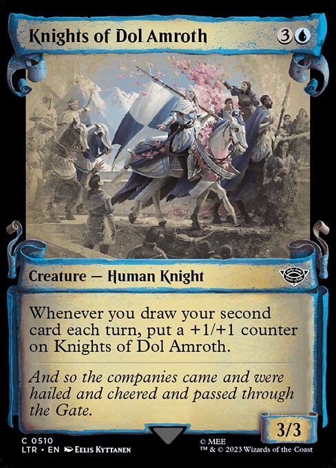 mtg lotr showcase cards Frodo Baggins (Showcase Ring Frame) [The Lord of the Rings: Tales of Middle-Earth] amass Orcs 1 Fun detail in the new