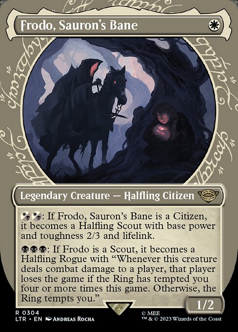 Frodo, Sauron's Bane - Extended Art Showcase - LaughingDragonMTG
