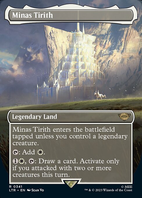 Minas Tirith (#341) - Foil Extended Art - Bill & Ogre's Games Minas Tirith (#341) - Foil Extended Art - Bill & Ogre's Games