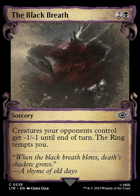 The Black Breath - Silver Foil Showcase - LaughingDragonMTG