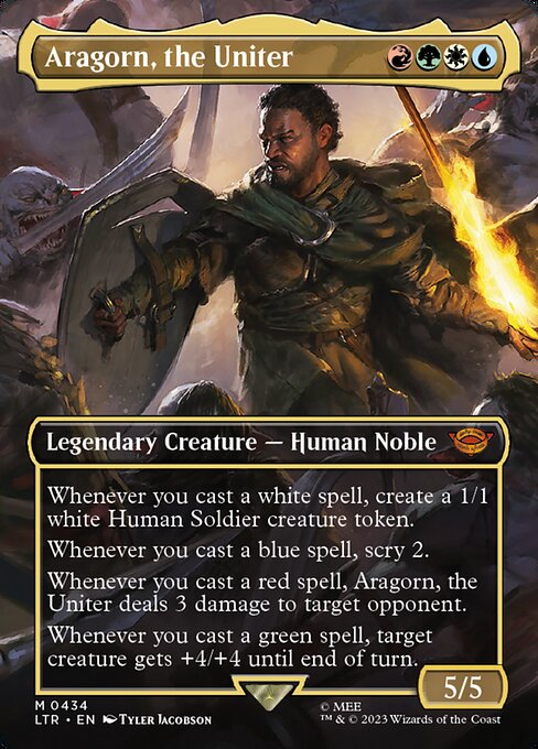 Aragorn, the Uniter (#434) - Extended Art - Magic Stronghold Games