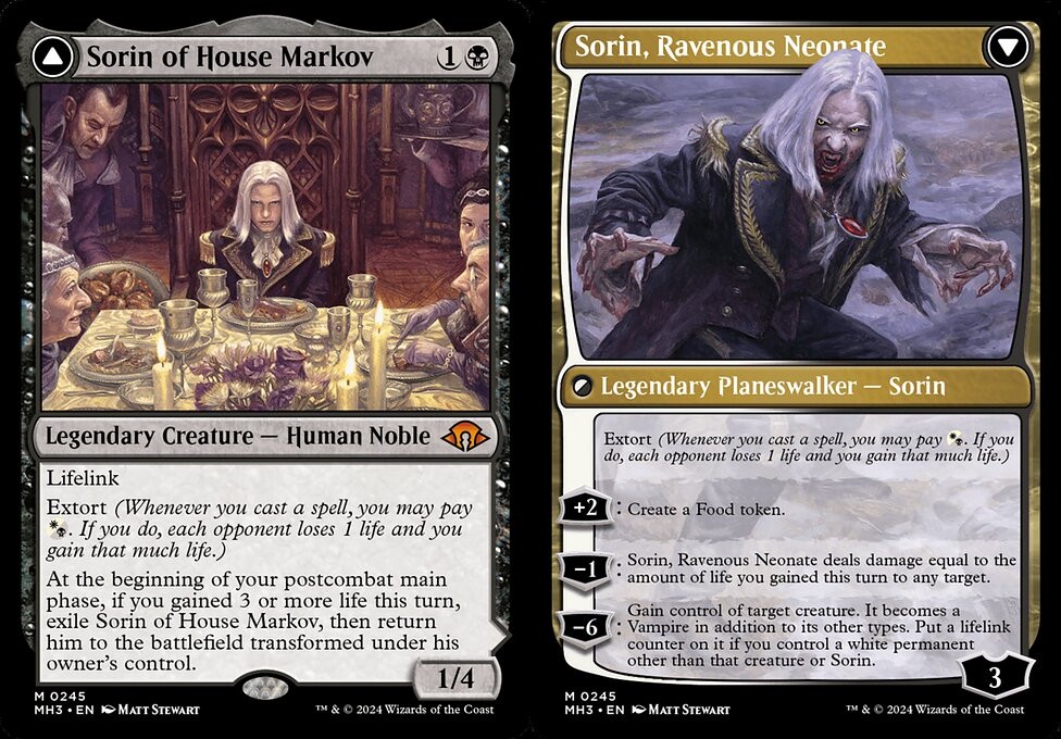 sorin mtg cards Sorin's Thirst – THE ART OF DAARKEN main image 1