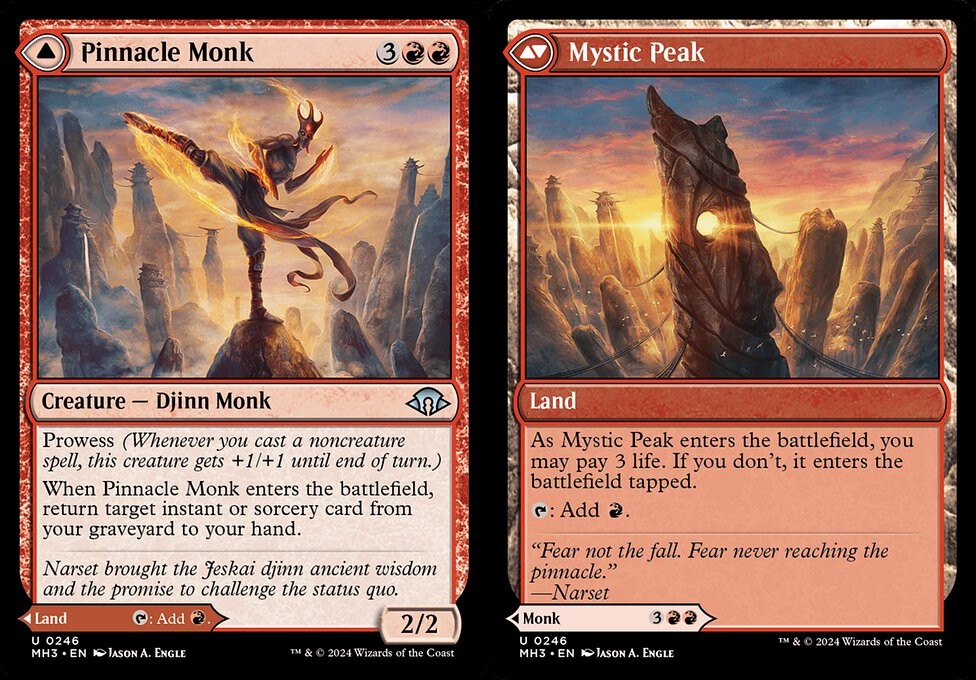 Pinnacle Monk // Mystic Peak - Foil - LaughingDragonMTG