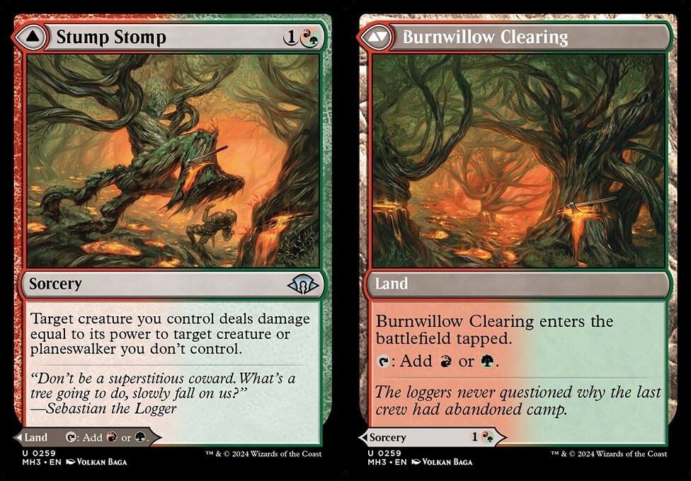 Stump Stomp // Burnwillow Clearing - Foil - LaughingDragonMTG