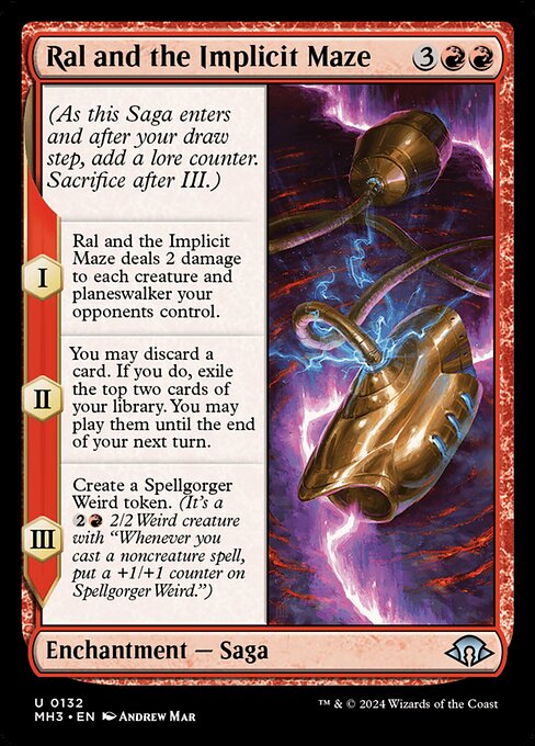 ral mtg cards and the Implicit Maze - Foil or three targets Brand new planeswalker MTG card
