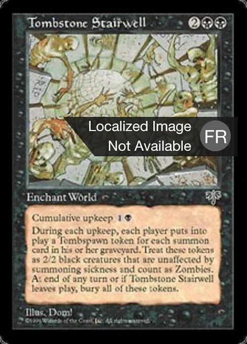 墓石の階段/Tombstone Stairwell 英語版2枚セット MTG Tombstone Stairwell (FR) - LaughingDragonMTG