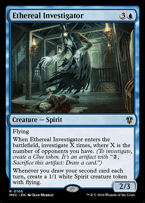 whenever you draw your second card mtg Zimone and Dina (Showcase Planar Booster Fun) [March of the Machine] (To investigate Ethereal Investigator