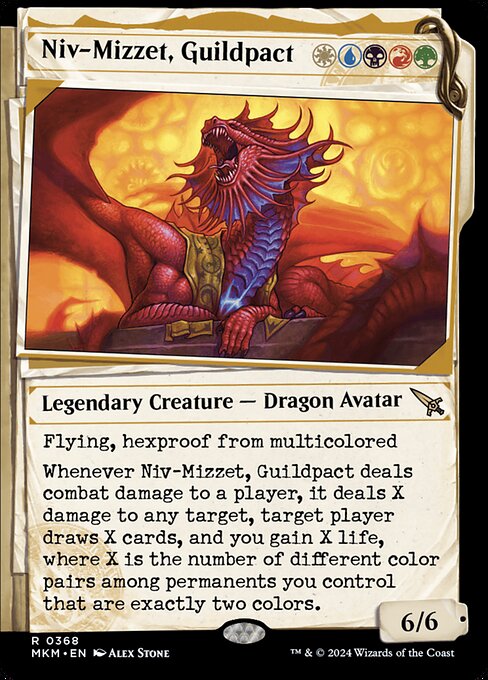 Niv-Mizzet, Guildpact (#368) - Showcase - LaughingDragonMTG