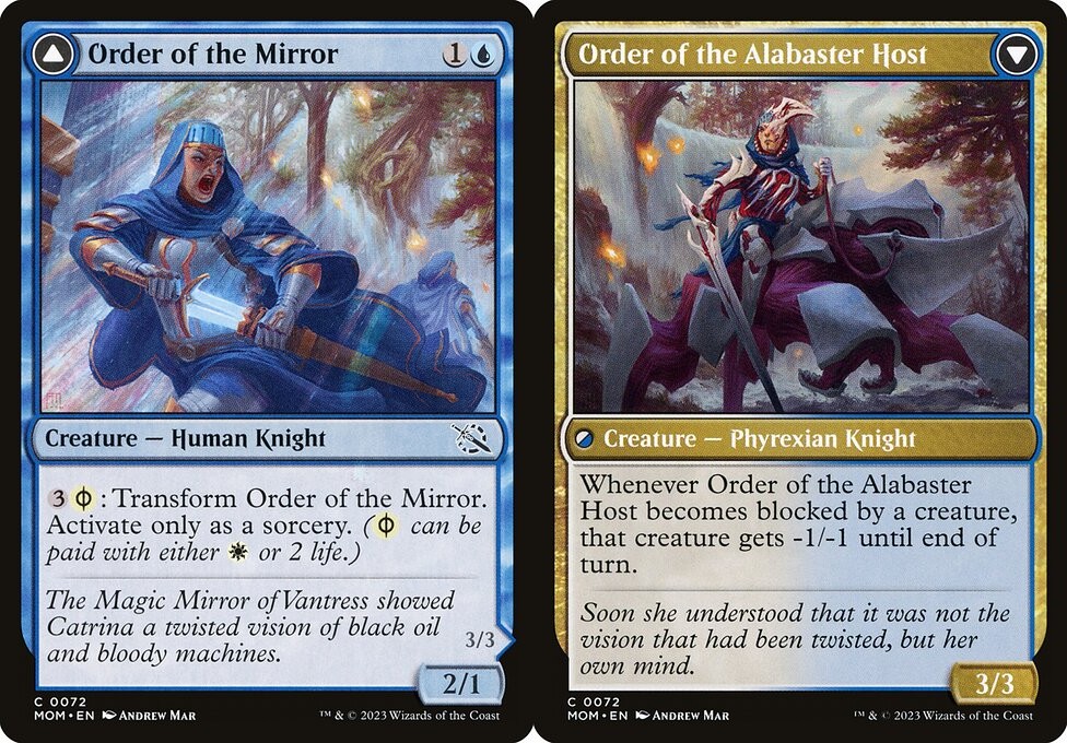Order of the Mirror // Order of the Alabaster Host - Foil - LaughingDragonMTG Order of the Mirror // Order of the Alabaster Host - Foil - LaughingDragonMTG