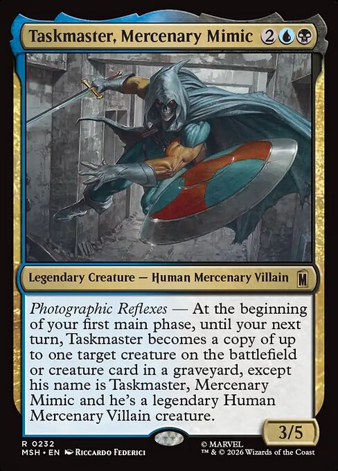 mtg mimic card Metallico - Innistrad Remastered #445 (Italiano) Mimic becomes a Shapeshifter artifact creature with base power and toughness 3/3 until end of turn. Taskmaster, Mercenary Mimic - LaughingDragonMTG